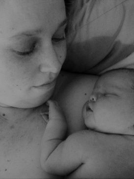 Homebirth Mama and baby Picture